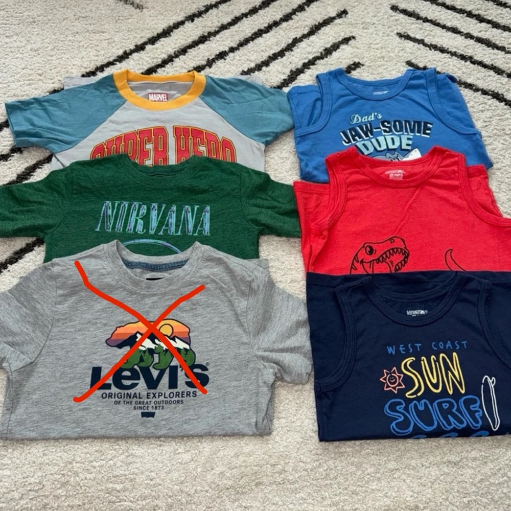 Marvel Super Hero Kids Tee - Red and Yellow